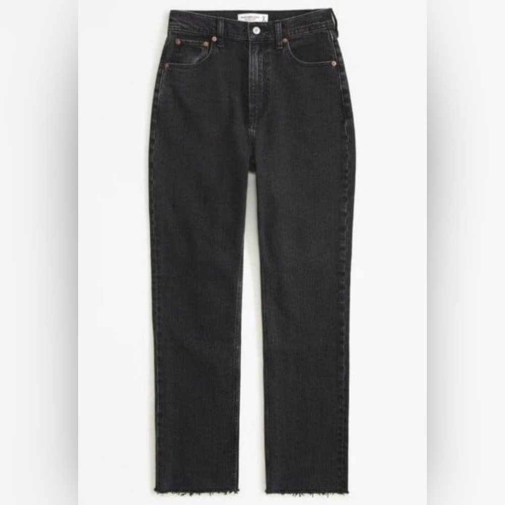 NWT Abercrombie high-rise straight ankle jeans